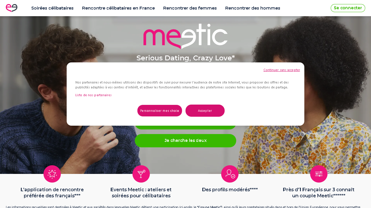 Capture d'écran de http://www.meetic.fr